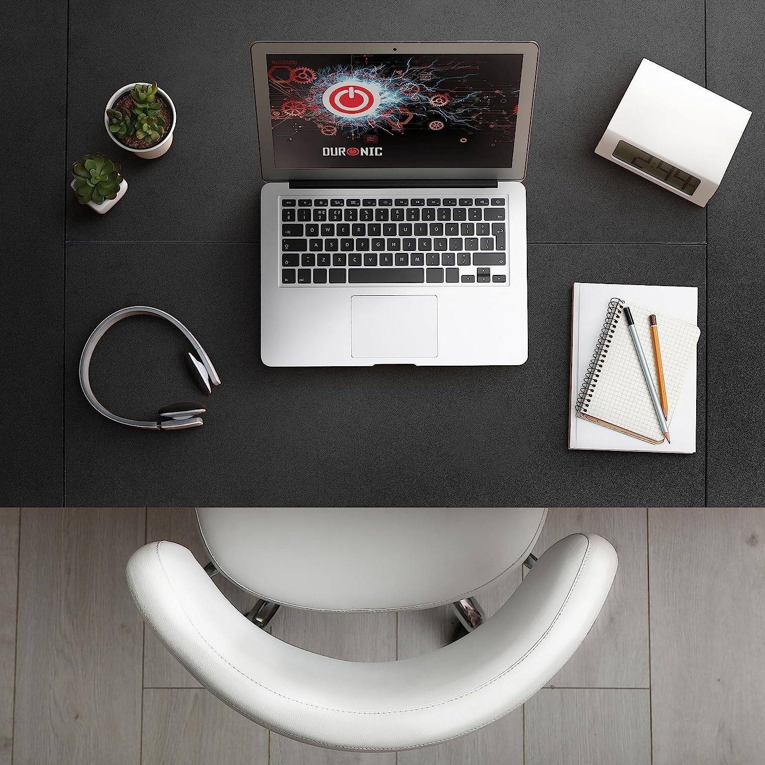 Duronic TT120 BK Schreibtisch | Tischplatte 120 x 60 x 1,9 cm | Schreibtischplatte für individuellen Tisch | Home-Office