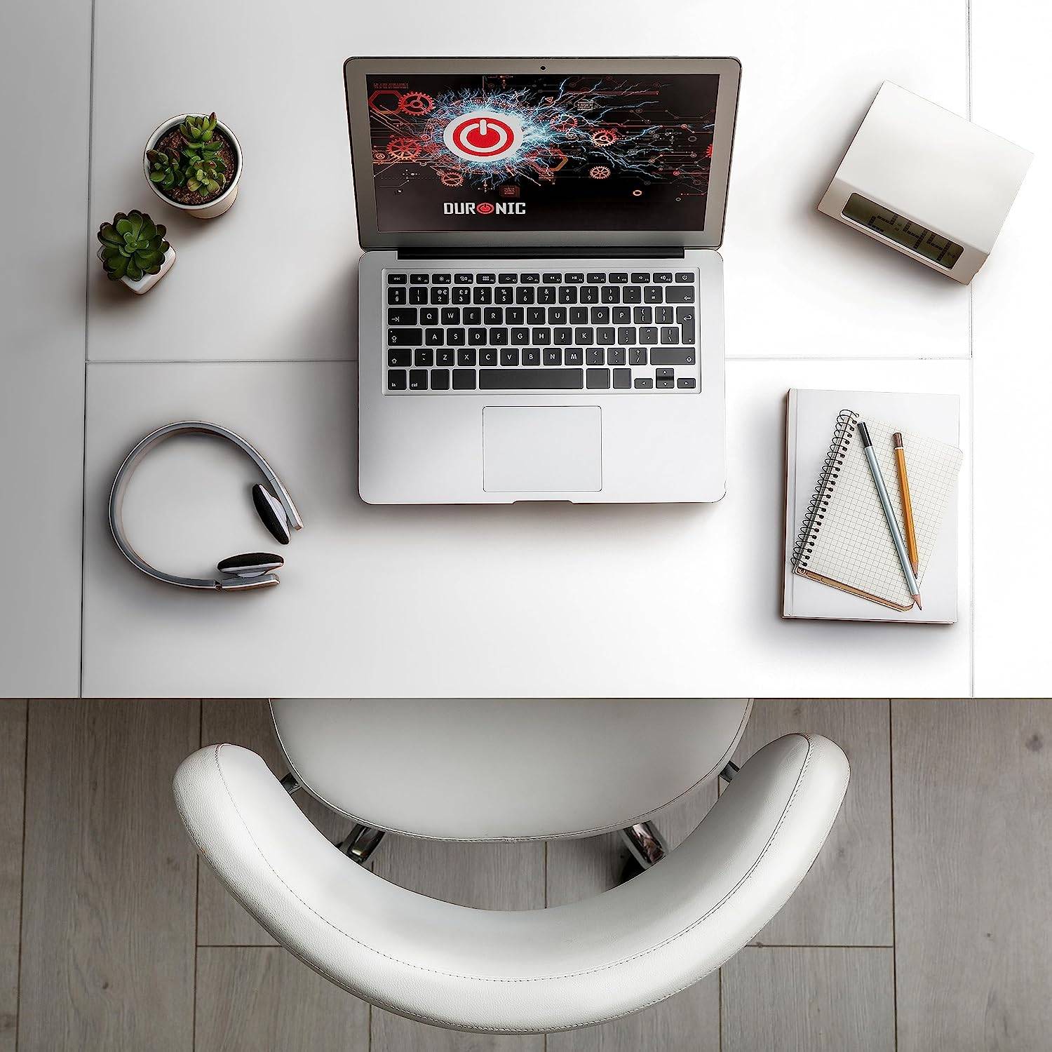 Duronic TT120 WE Schreibtisch | Tischplatte 120 x 60 x 1,9 cm | Schreibtischplatte für individuellen Tisch | Home-Office