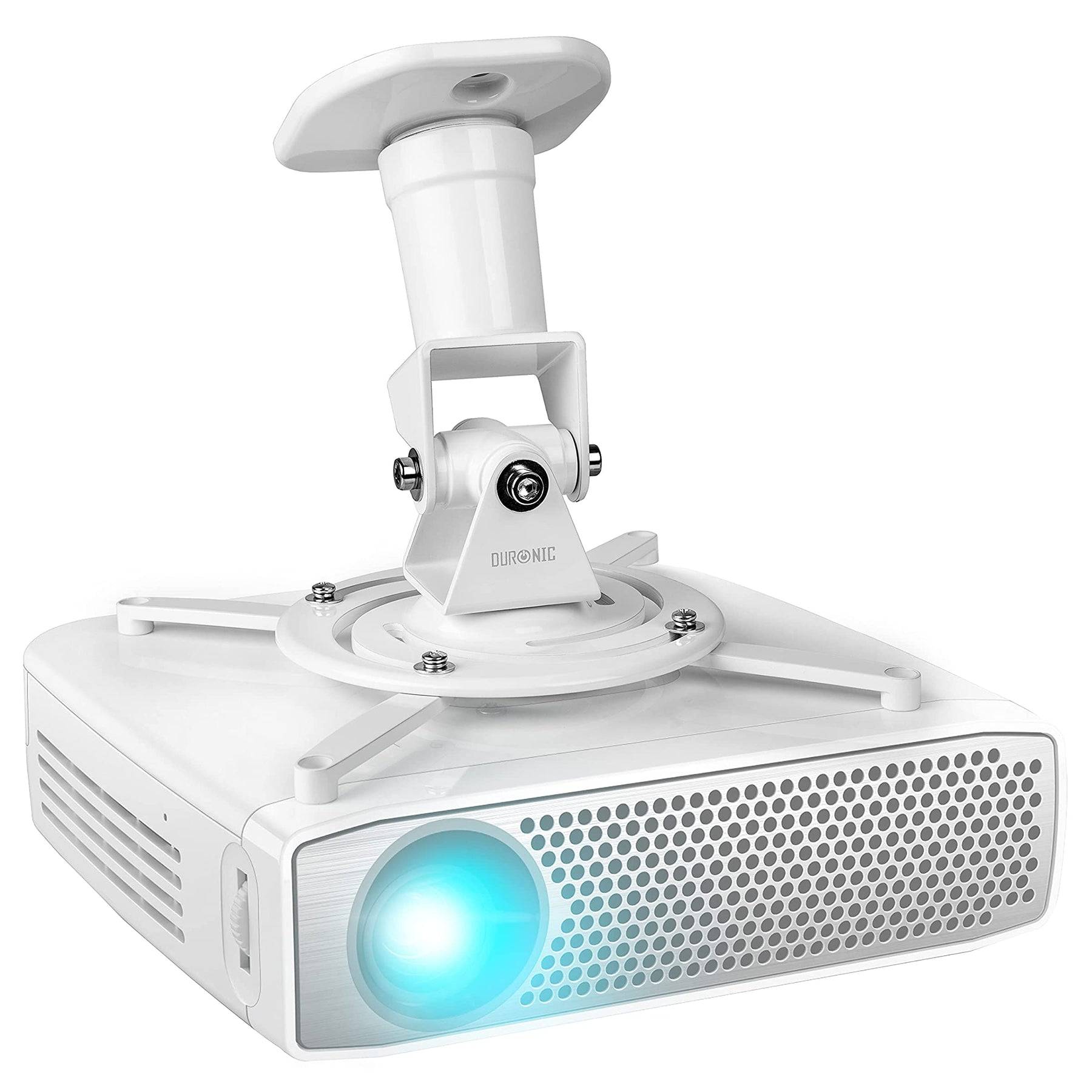 Duronic PB07XB Beamer Halterung | Projektor Halterung | Universal Deckenhalterung | Traglast bis zu 10 kg