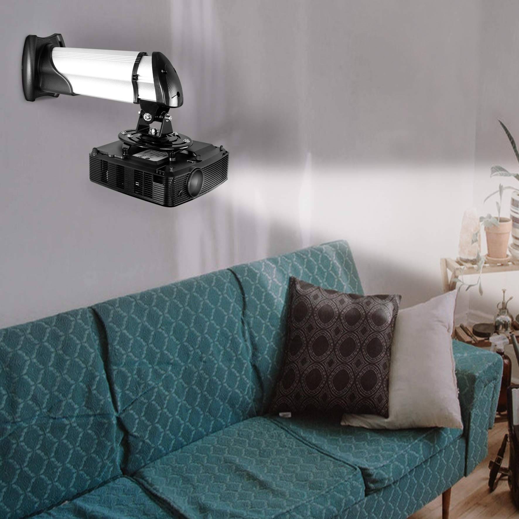 Duronic PB10XM Beamer Halterung | Projektor Halterung | Universal Wandhalterung | Traglast bis zu 15 kg