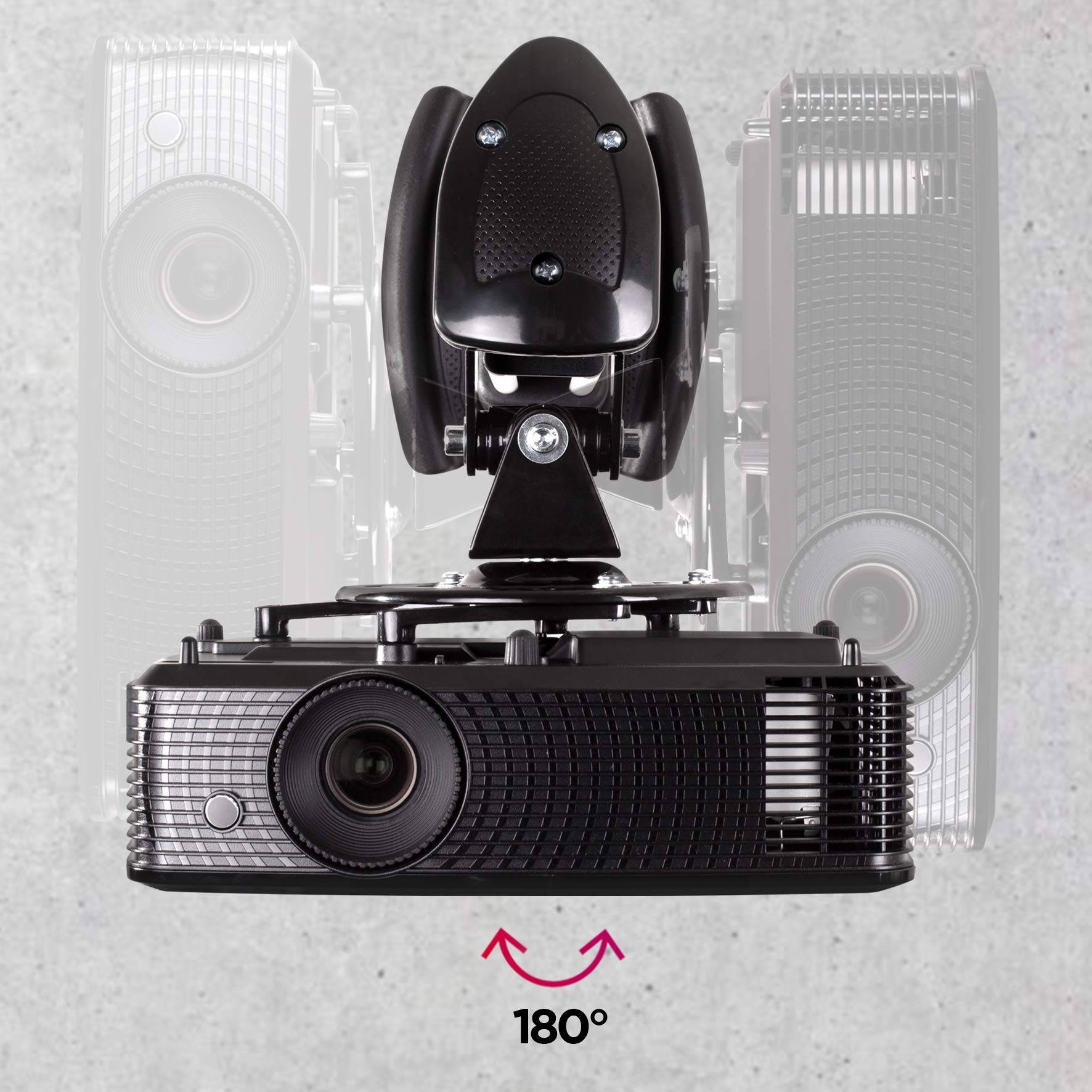 Duronic PB10XM Beamer Halterung | Projektor Halterung | Universal Wandhalterung | Traglast bis zu 15 kg