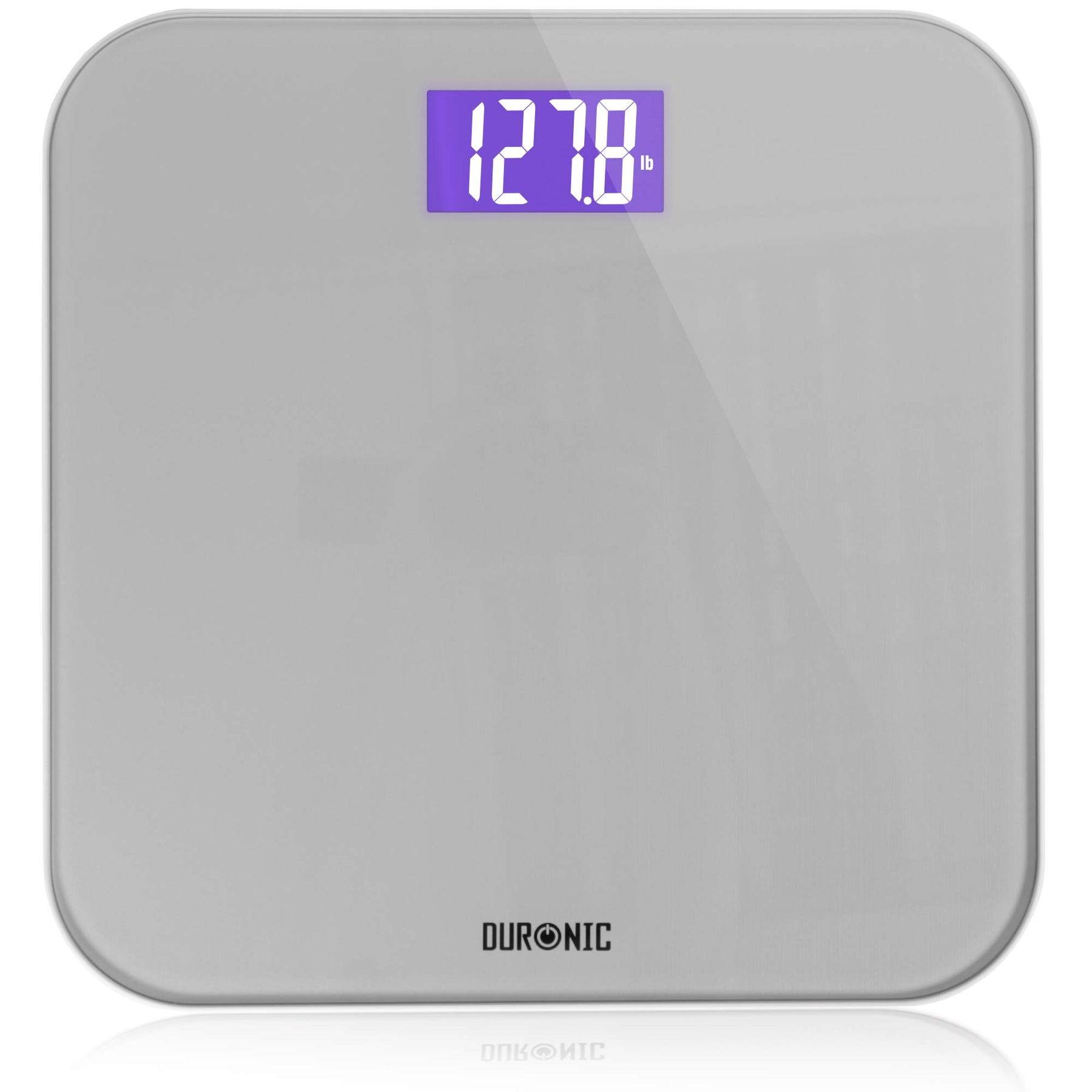 Duronic BS603 Personenwaage | Waage bis 180 kg | Körperwaage hintergrundbeleuchtet | Flache Gewichtswaage 31 x 31 cm