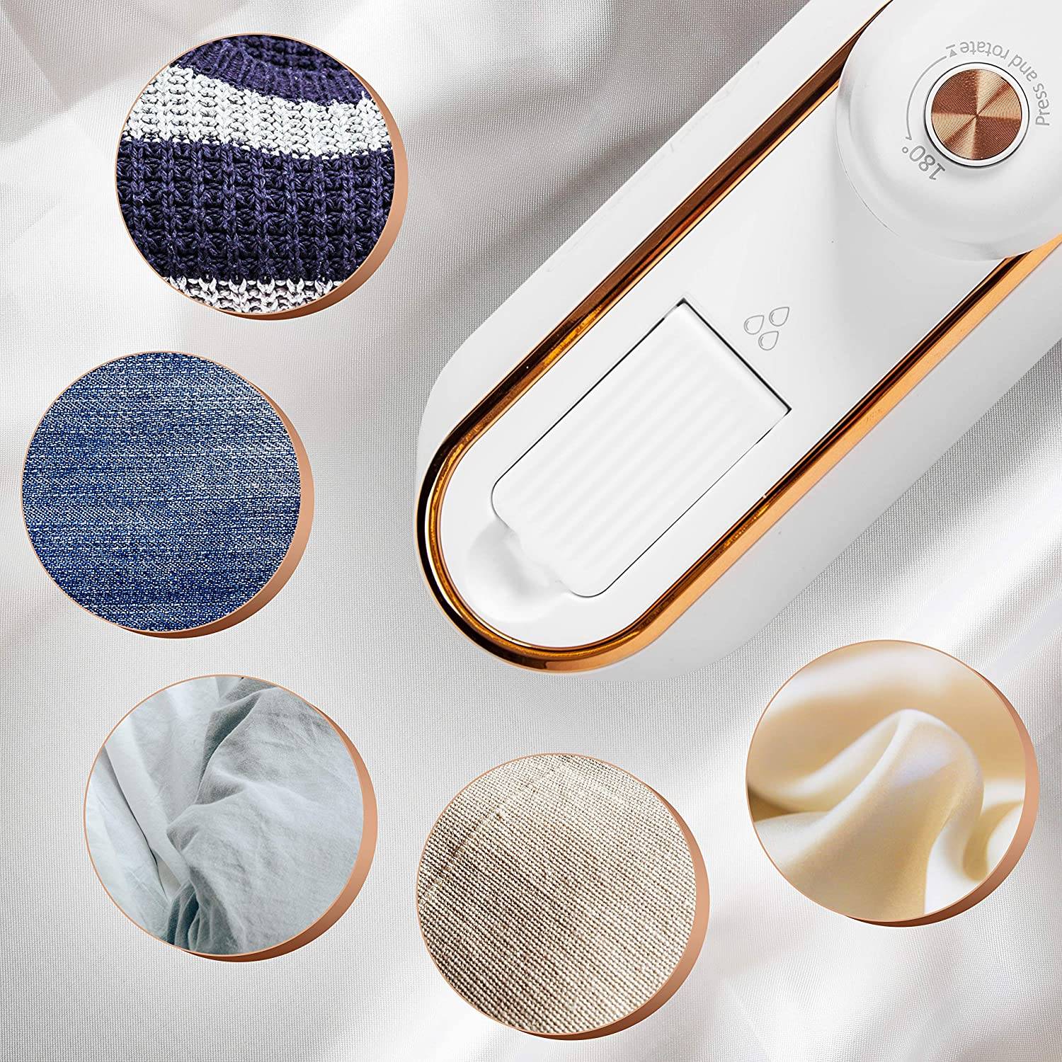 Duronic HS90 WE 2-in-1 Bügeleisen und Dampfglätter | Reisebügeleisen mit 1200 W | 90 ml Wassertank | Faltbarer Griff