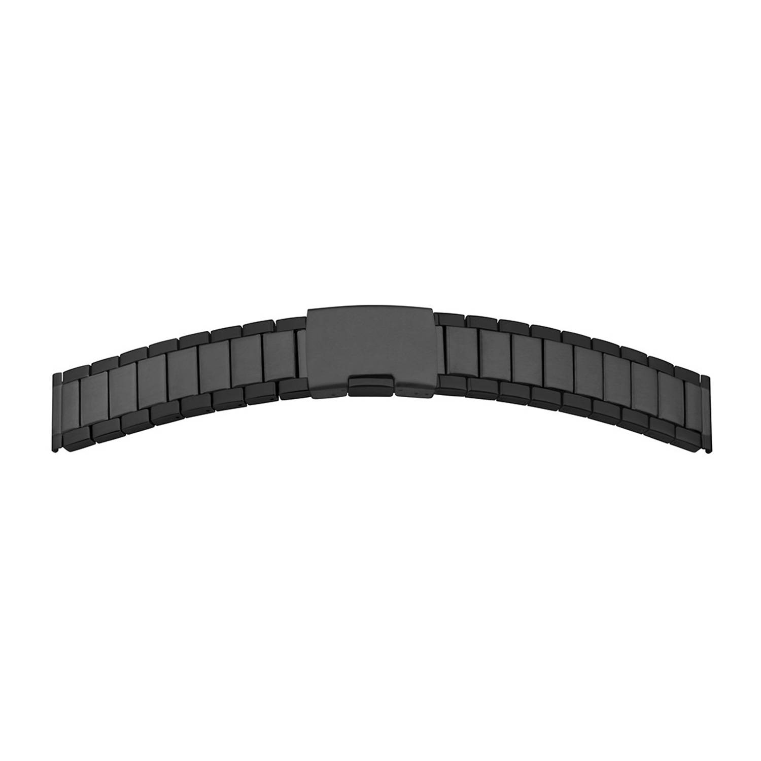 SELVA Quick-Release Metallband, Uhrenarmband aus Edelstahl, poliert, satiniert