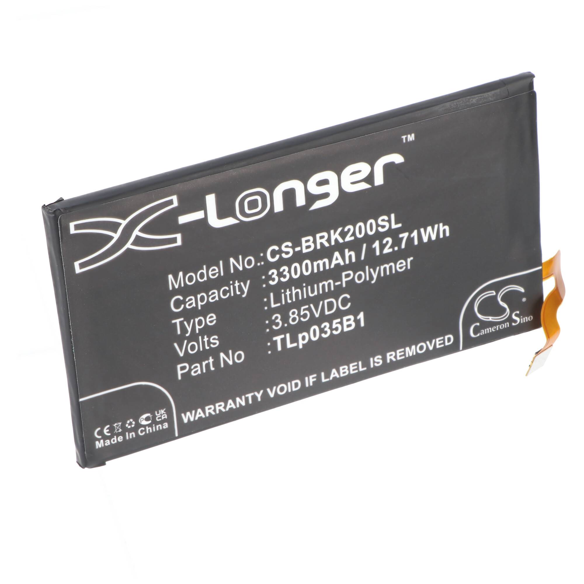 Akku passend für BlackBerry KEY2, BBF100-1, BBF100-2, BBF100-4, BBF100-6, BBF100-8, BBF100-9, TLp035B1