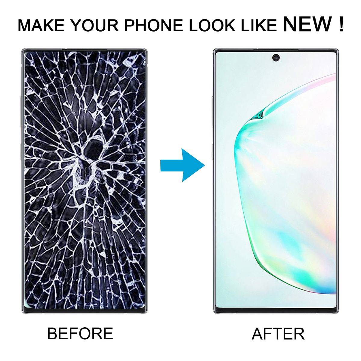 Für Samsung Galaxy Note10+ Plus SM-N975 Display Full OLED LCD mit Rahmen Einheit Touch Ersatzteil Reparatur Schwarz