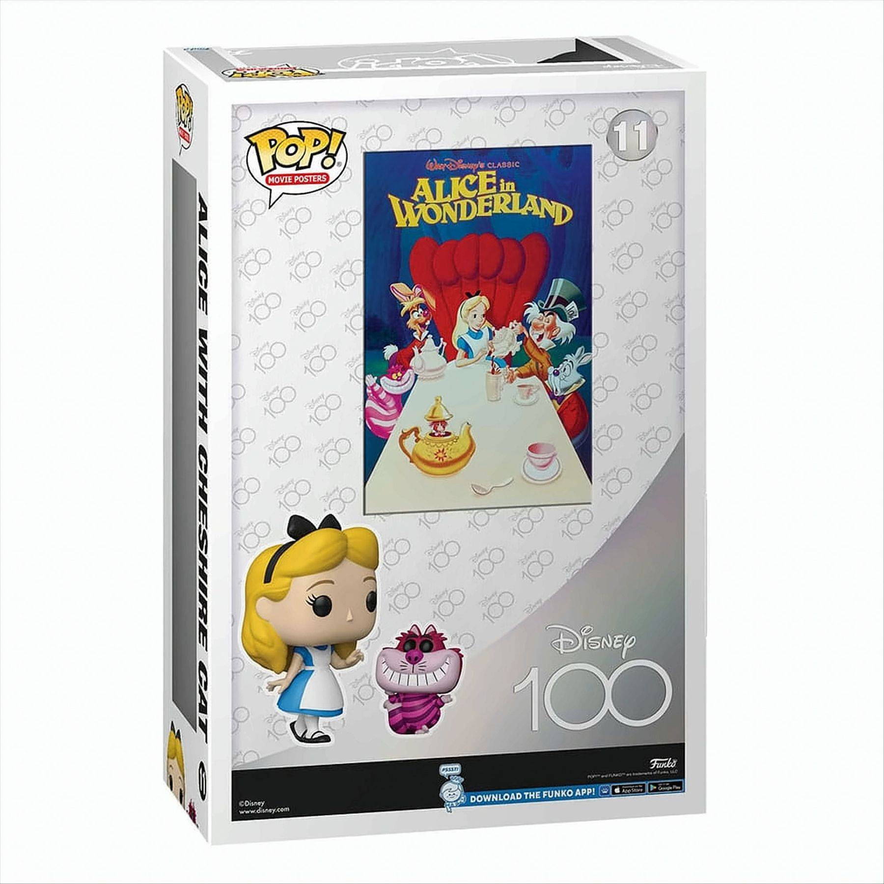 POP Movie Poster - Disney 100 - Alice w. Cheshire Neu & OVP