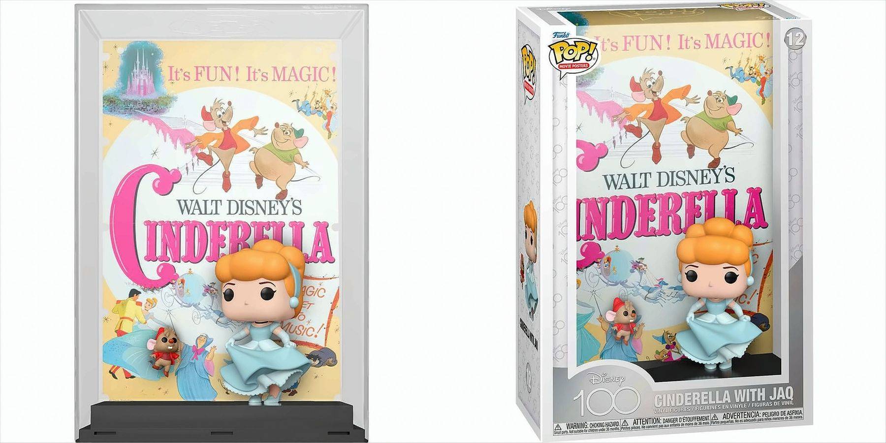 POP Movie Poster - Disney 100 -Cinderella with Jaq Neu & OVP