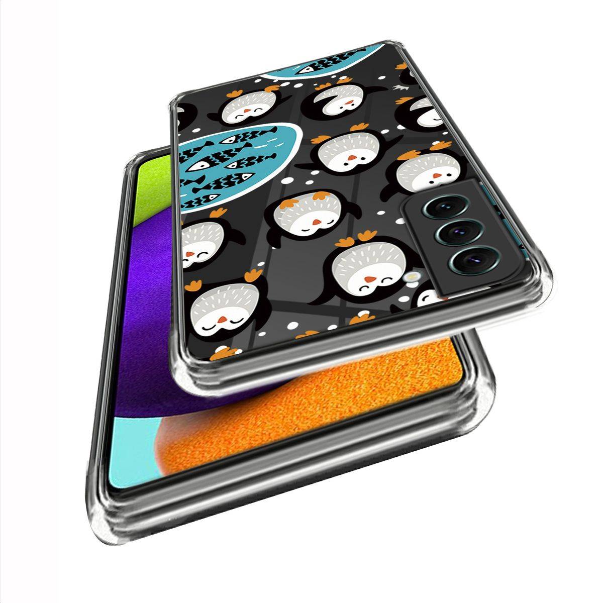 Für Samsung Galaxy S23 5G Transparente Handy Tasche Case Design Motiv 6