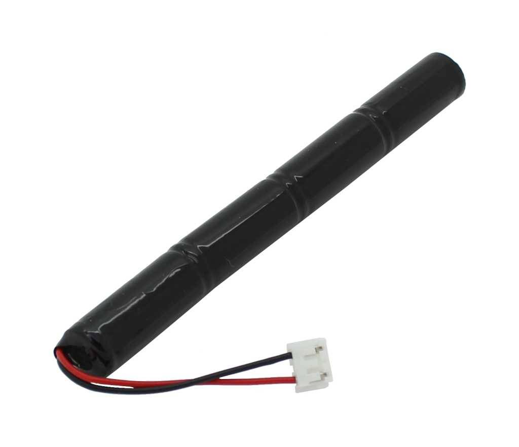 Notleuchtenakku NiMH 4,8V 500mAh L1x4 Lady N mit 60mm Kabel und Stecker passend für Fega und Schmitt KMU003