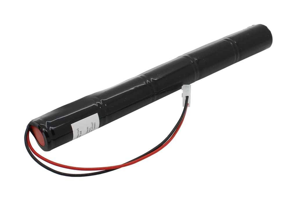 Notleuchtenakku NiCd 6V 2500mAh L1x5 Baby C mit 200mm Kabel und Stecker passend für Beghelli 415.111.000