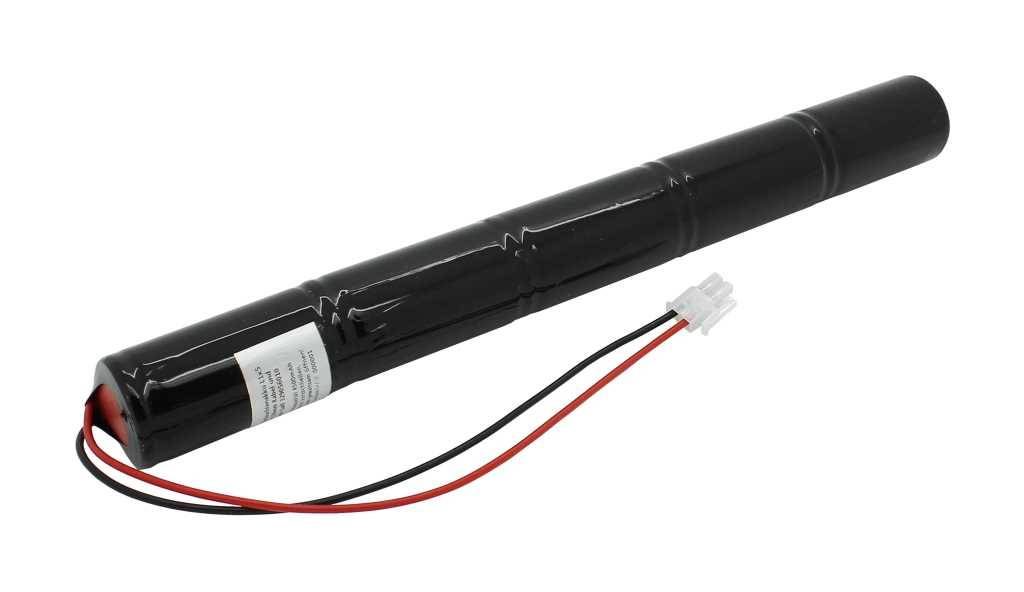 Notleuchtenakku NiMH 6V 4500mAh L1x5 Mono D mit 230mm Kabel und Stecker ersetzt Saft 329056010