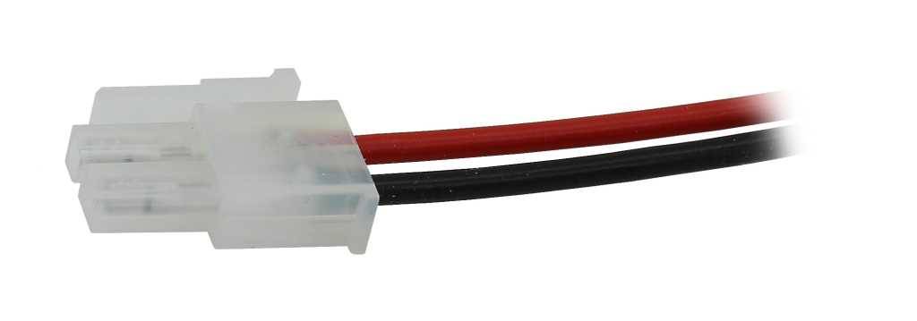 Notleuchtenakku NiMH 6V 4500mAh L1x5 Mono D mit 230mm Kabel und Stecker ersetzt Saft 329056010