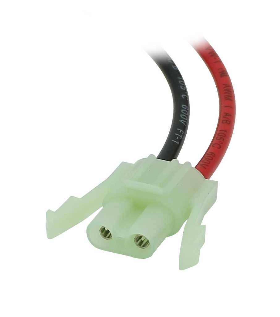 Notleuchtenakku NiMH 7,2V 3600mAh 2x L1x3 5/4A mit 300mm Kabel und Stecker ersetzt Liteplan 6/MH40/TS/AS