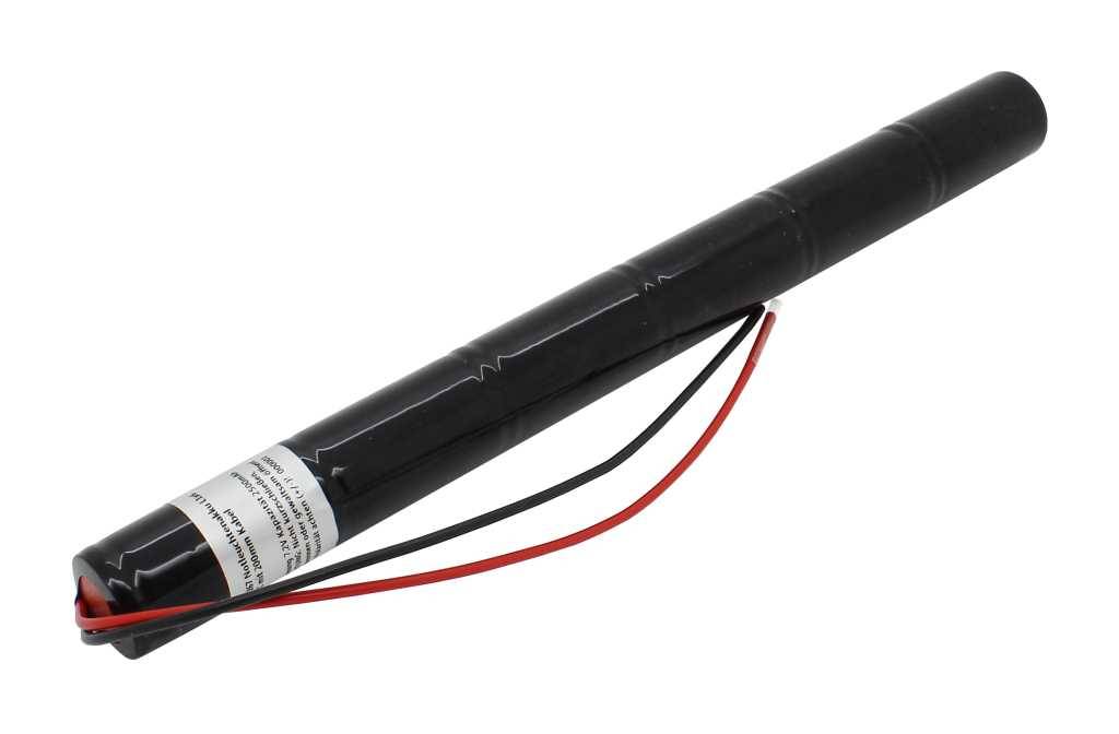 Notleuchtenakku NiMH 7,2V 2500mAh L1x6 Sub-C mit 200mm Kabel
