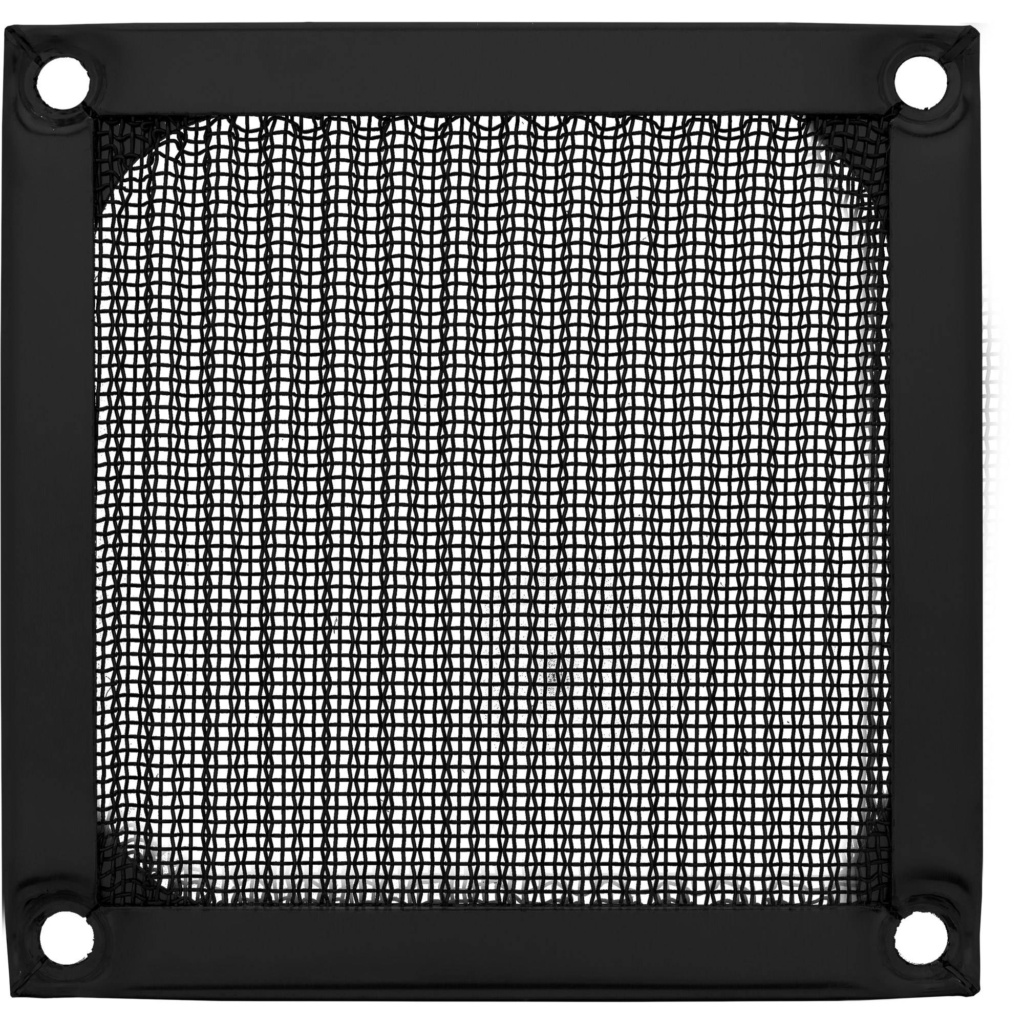 INLINE - Lüftergitter - Aluminium Filter - 80x80mm - schwarz