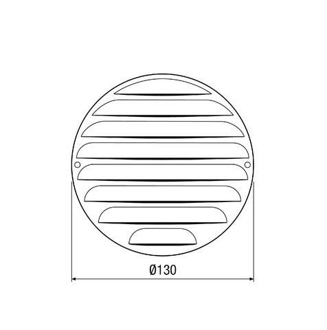 Maico Metallgitter rund MGR 80/125 alu