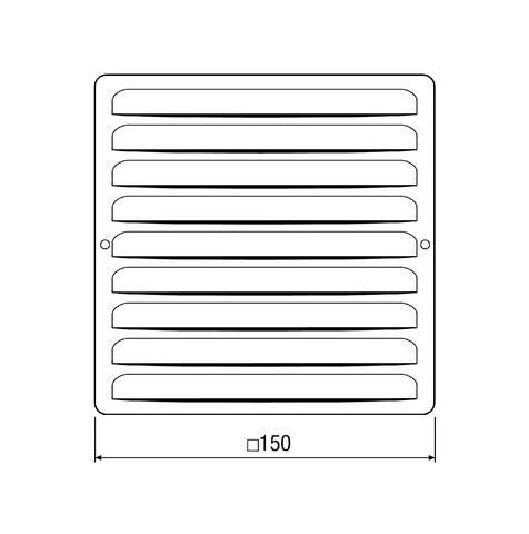 Maico Metallgitter eckig MGE 80/125 alu