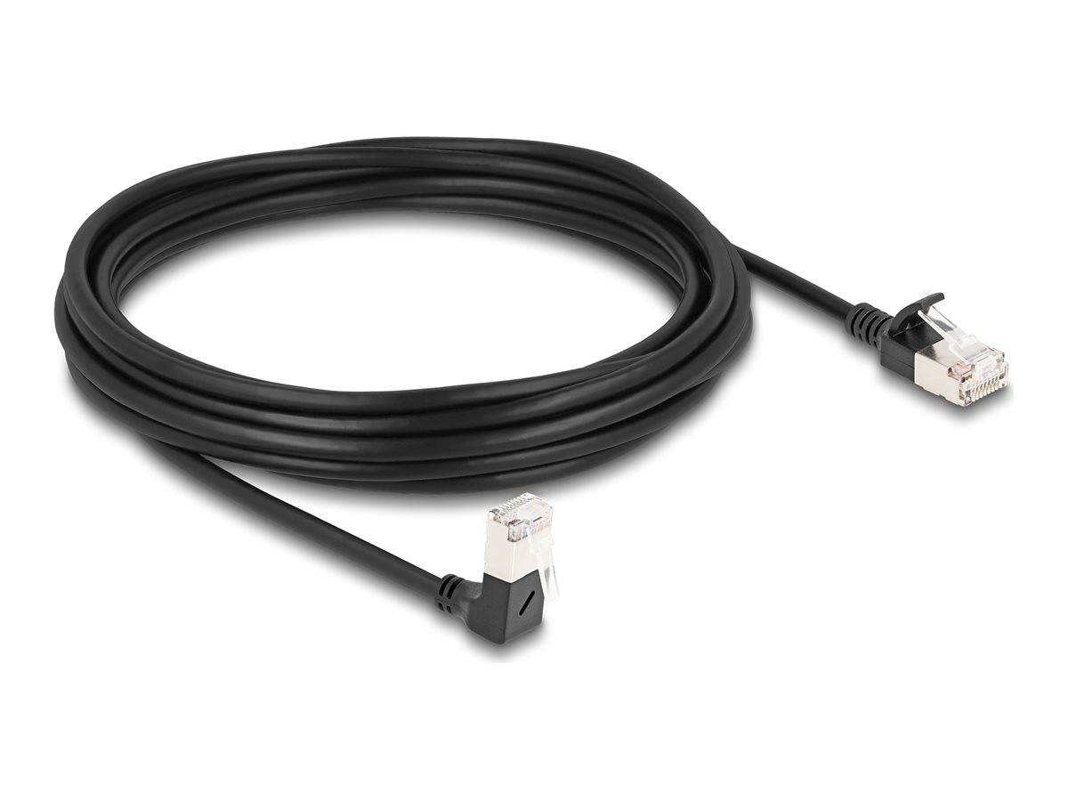 Delock - Netzwerkkabel - RJ-45 (M) nach unten abgewinkelt zu RJ-45 (M)