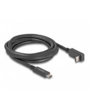 Delock USB-Kabel - 24 pin USB-C (M) zu 24 pin USB-C (M) - gewinkelt - 3 A - 2 m