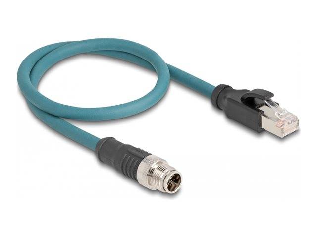 Delock - Netzwerkkabel - 8-polig M12 (M) zu RJ-45 (M)