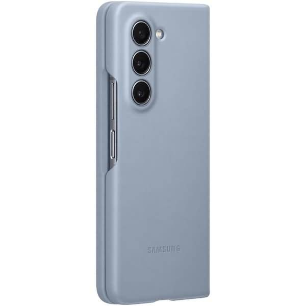 Original Lederhülle für Samsung Galaxy Z Fold 5 Blau EF-VF946PLEGWW