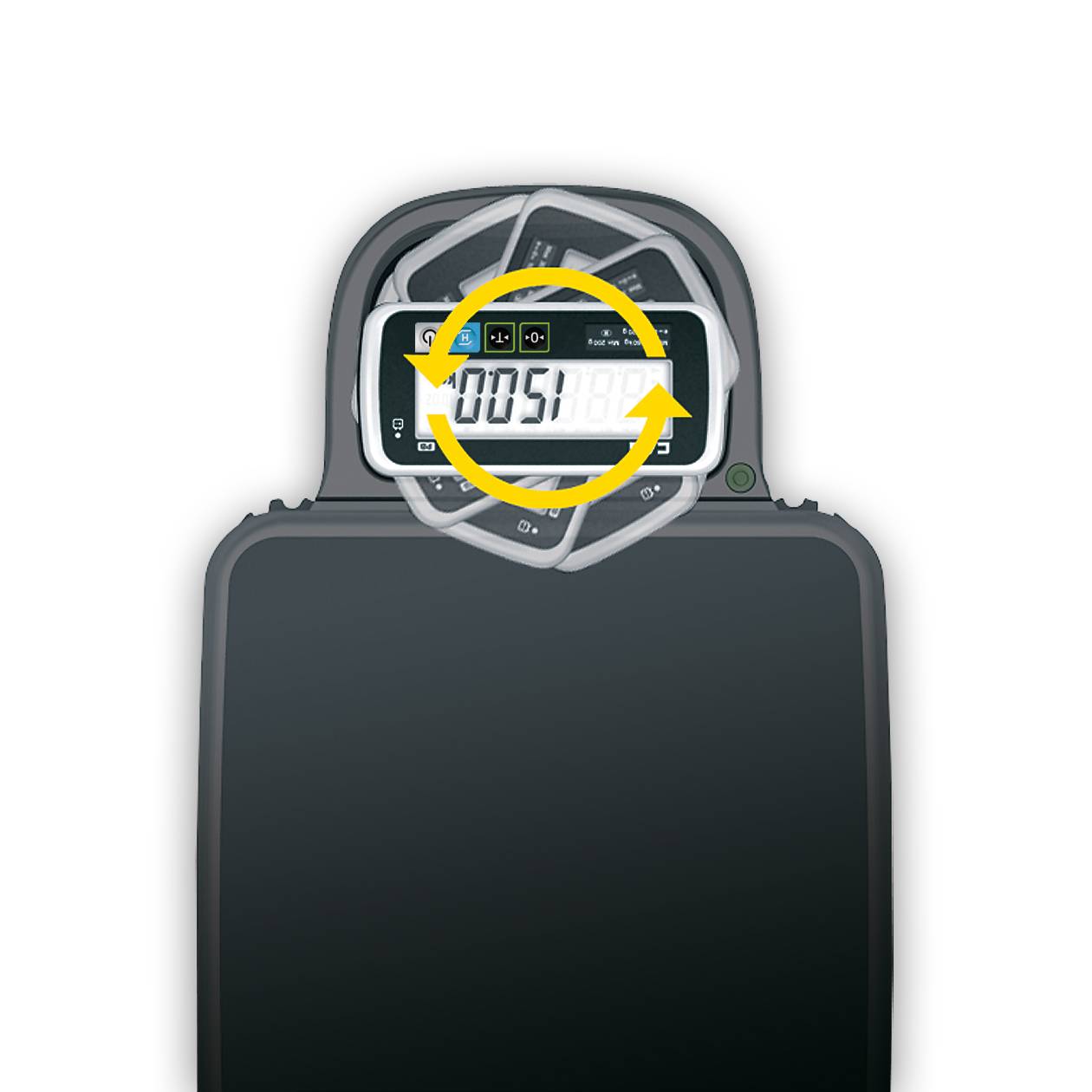 CAS PB Paketwaage, Plattformwaage, GEEICHT, Wägebereich max. 60 kg, Ablesbarkeit 10 g