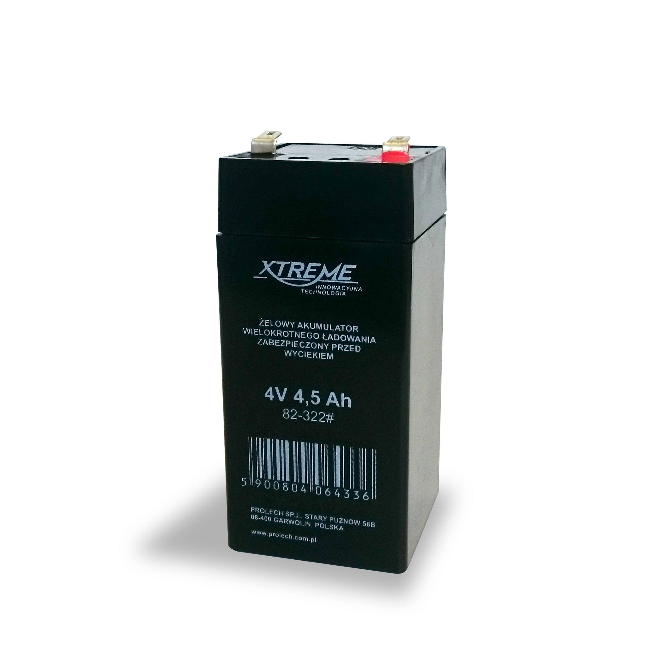 Blei-Vlies Akku (AGM) für Waagen, z.B. Modelle CAS PR-II und SW-II, 4 Volt, 4,5 Ah