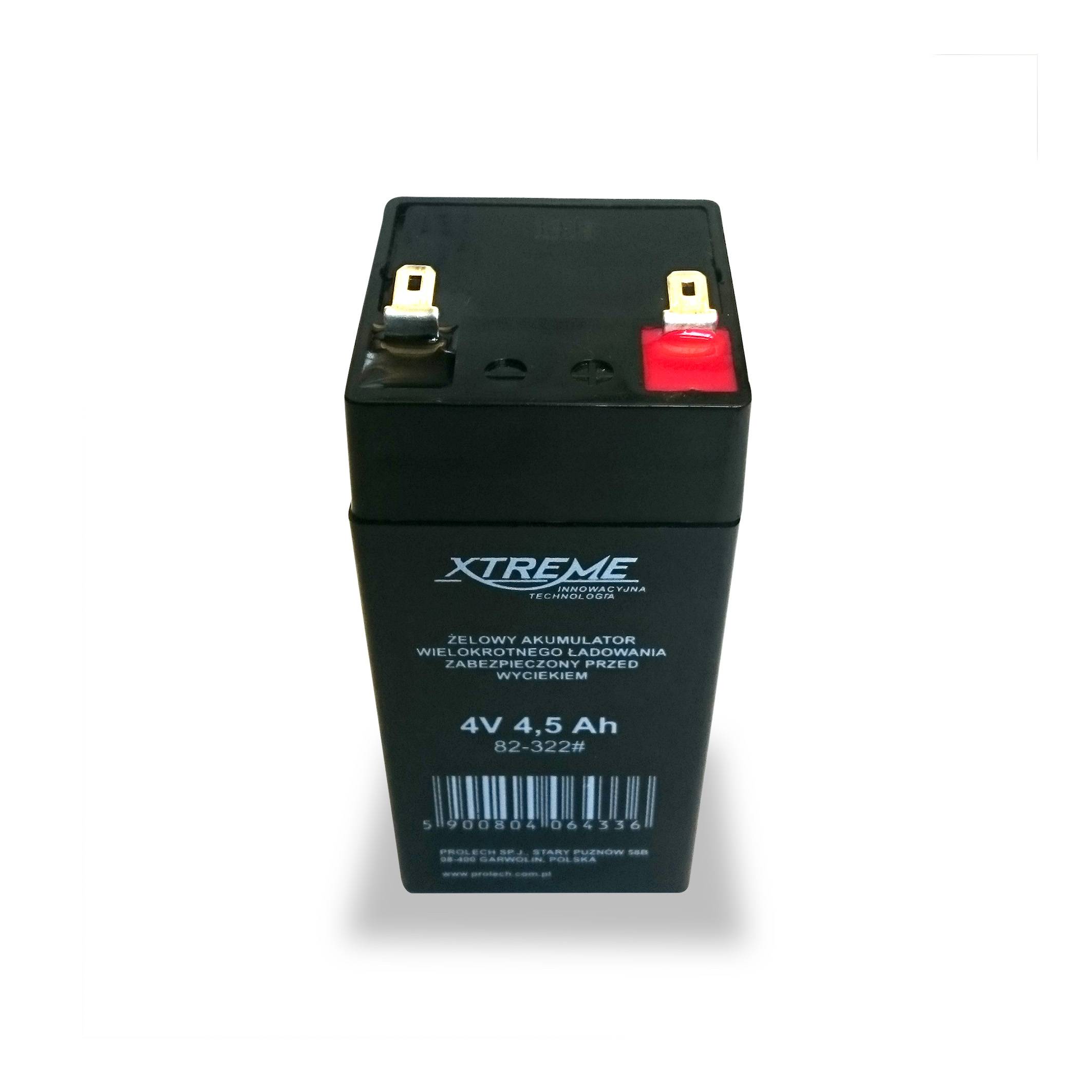 Blei-Vlies Akku (AGM) für Waagen, z.B. Modelle CAS PR-II und SW-II, 4 Volt, 4,5 Ah