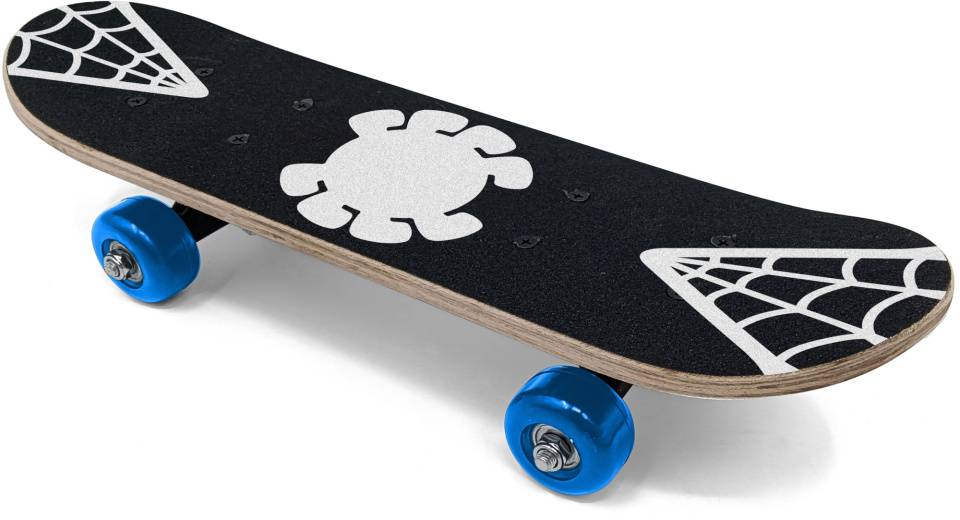 skateboard Spidey 43 x 12,5 cm schwarz/gelb