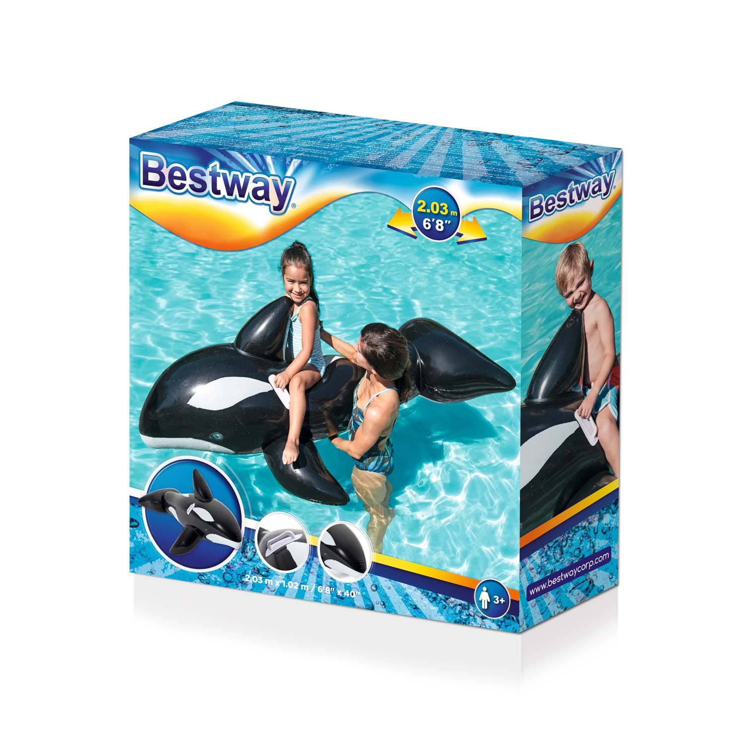 Bestway 41009 - Schwimmtier Jumbo Wal XL 203 x 102 cm