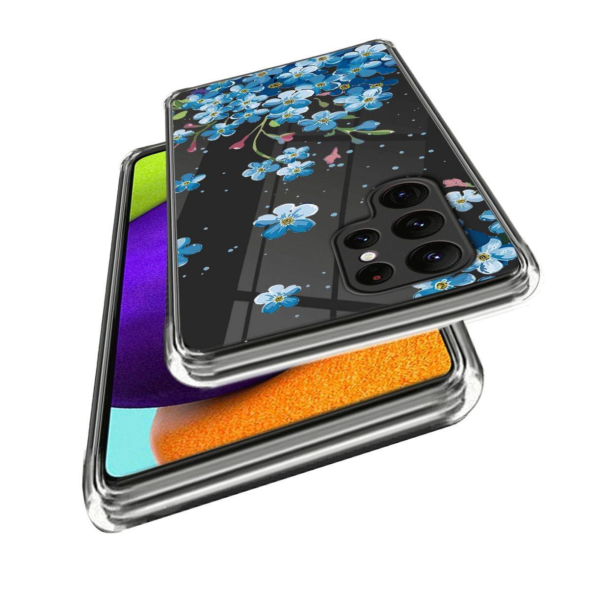 Für Samsung Galaxy S23 Ultra 5G Transparente Handy Tasche Design Motiv4