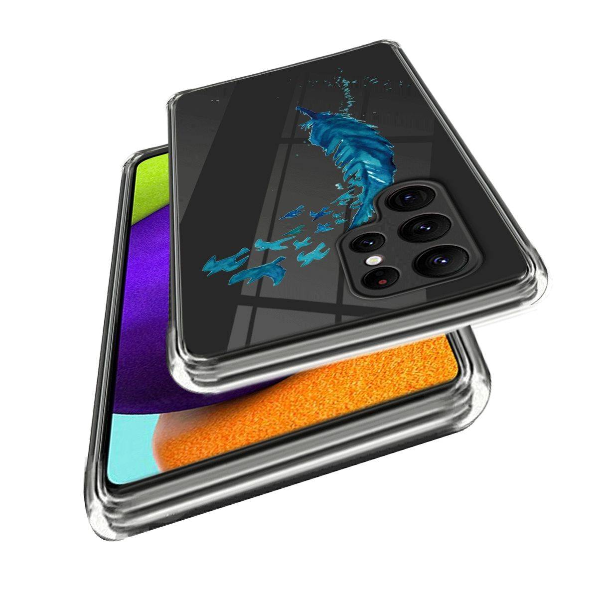 Für Samsung Galaxy S23 Ultra 5G Transparente Handy Tasche Design Motiv5