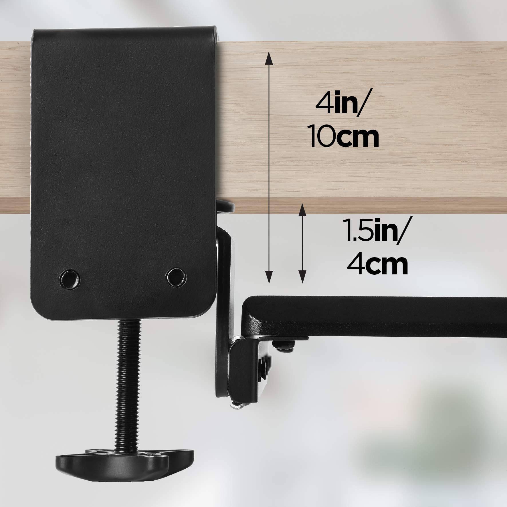 Duronic DKTPX1 Tastaturauszug | Tastaturschublade 68 x 28 cm lang | Tastaturhalterung mit Klemmen | Tastaturablage