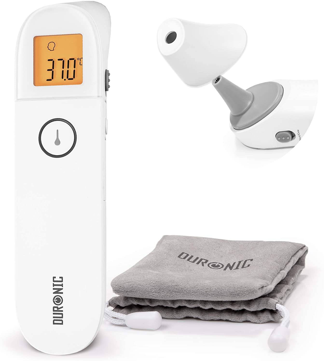 Duronic IRT3W 3 in 1 Infrarot-Thermometer | Fieberthermometer kontaktlos | Digitale Fiebermessung | Kinder, Erwachsene