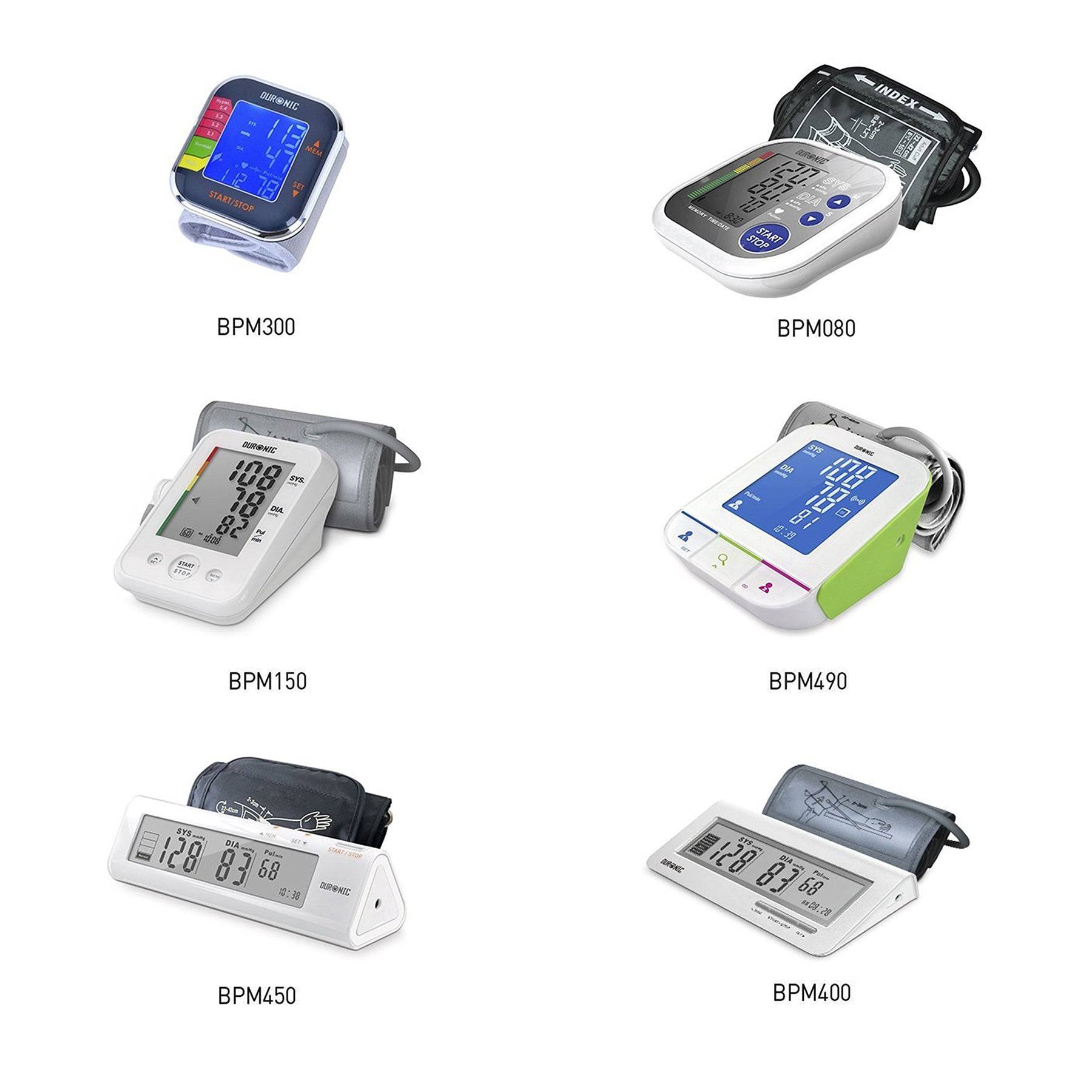 Duronic BPM400 Digitales Oberarm-Blutdruckmessgerät | Arhythmie Erkennung | Große Anzeige Blutdruckmessung