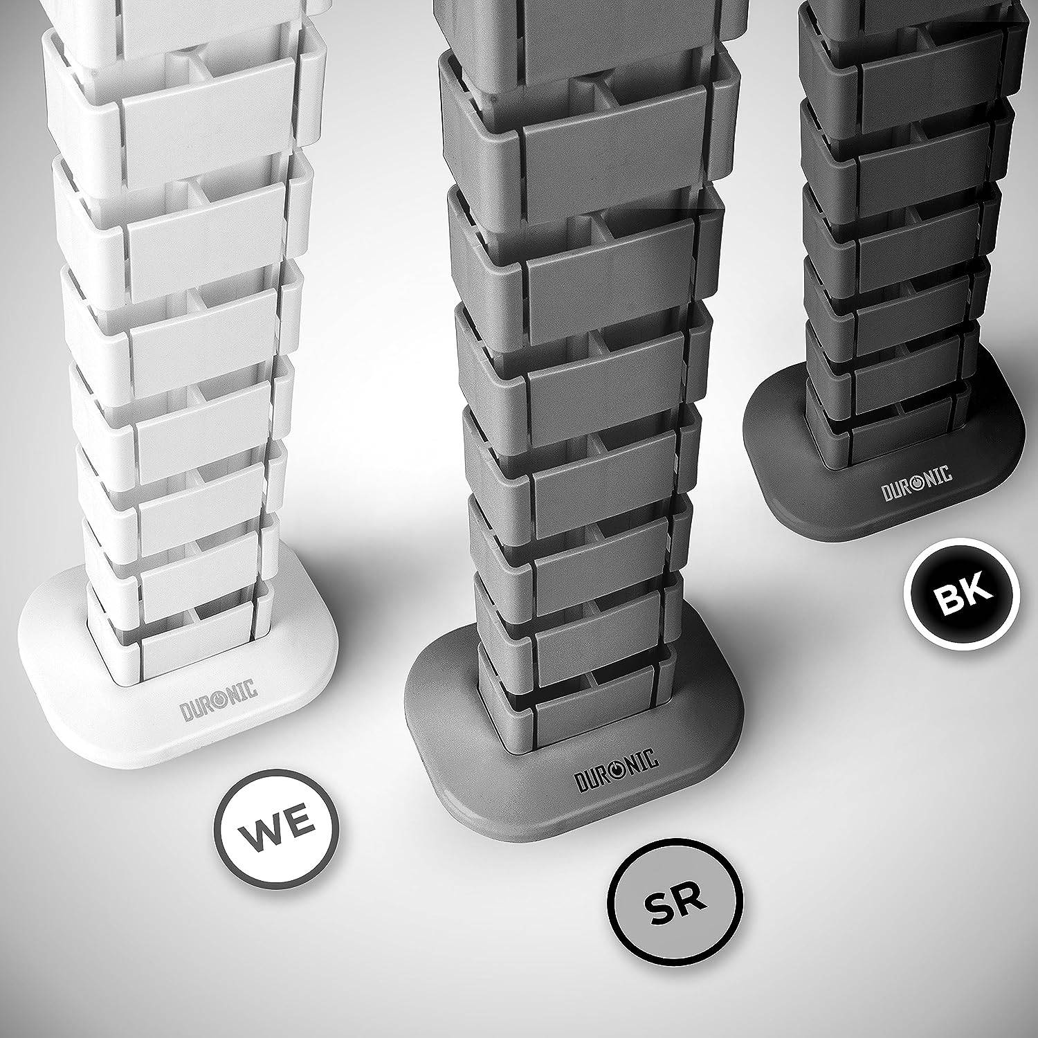 Duronic CM1DM SR Kabelkanal | Kabelführung Schreitisch | Flexibles Kabelmanagement für Ordnung am Arbeitsplatz