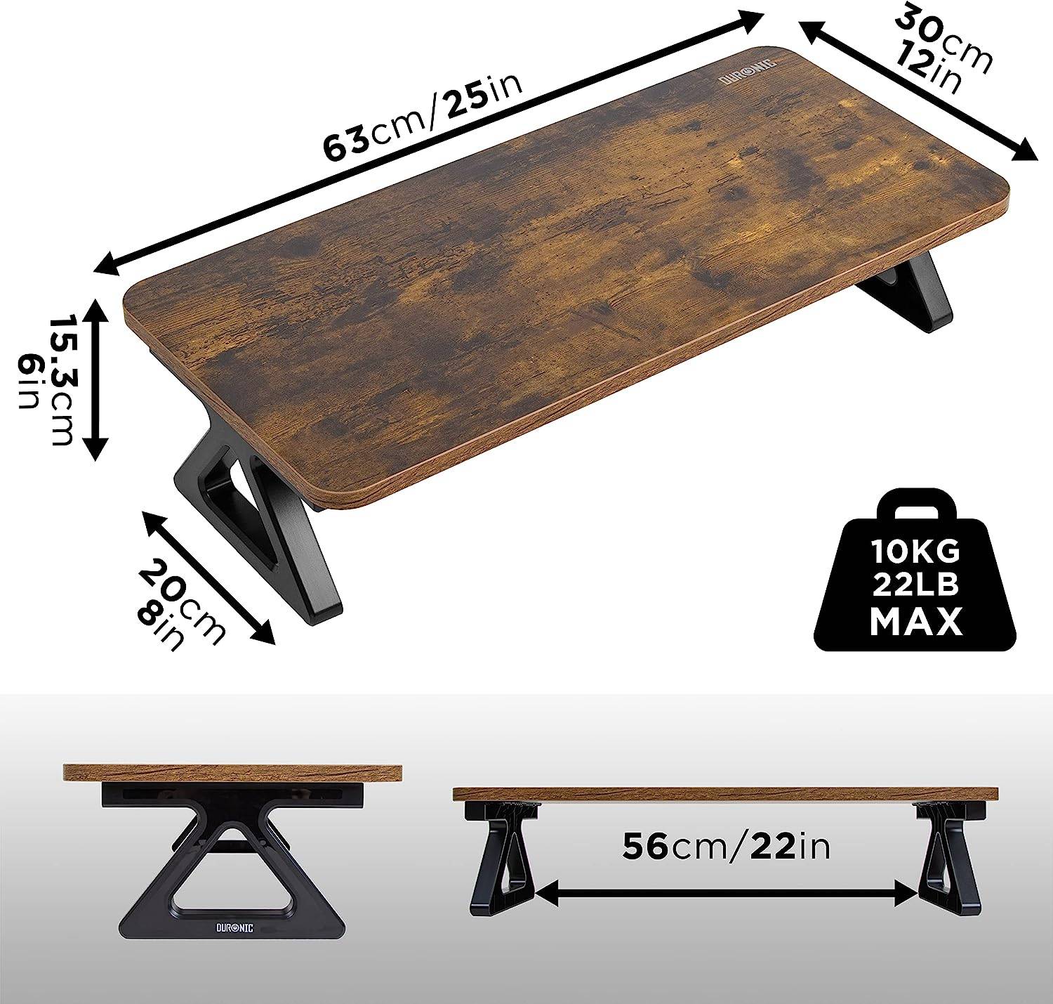Duronic DM06-1 AO Monitorständer PC Laptop Bildschirmerhöhung Schreibtisch