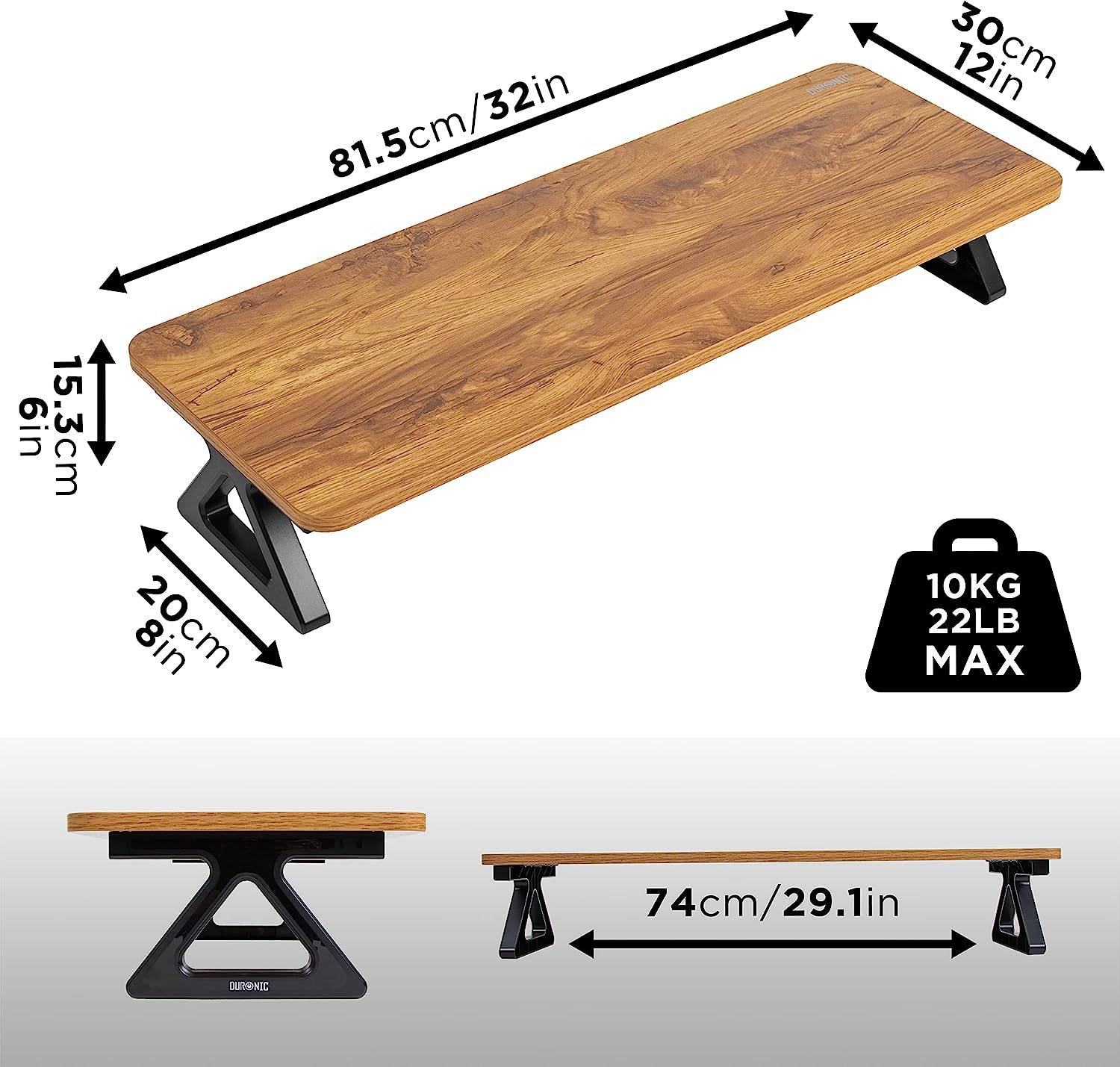 Duronic DM06-2 AW Monitorständer groß stabil Schreibtisch Laptop Halterung