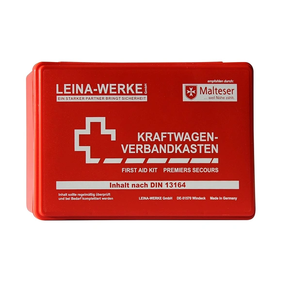 Erste Hilfe Verbandkasten fürs Auto KFZ-Verbandkasten DIN13164:2022-02 rot Erste Hilfe Verbandkasten fürs Auto KFZ-Verbandkasten DIN13164:2022-02 rot