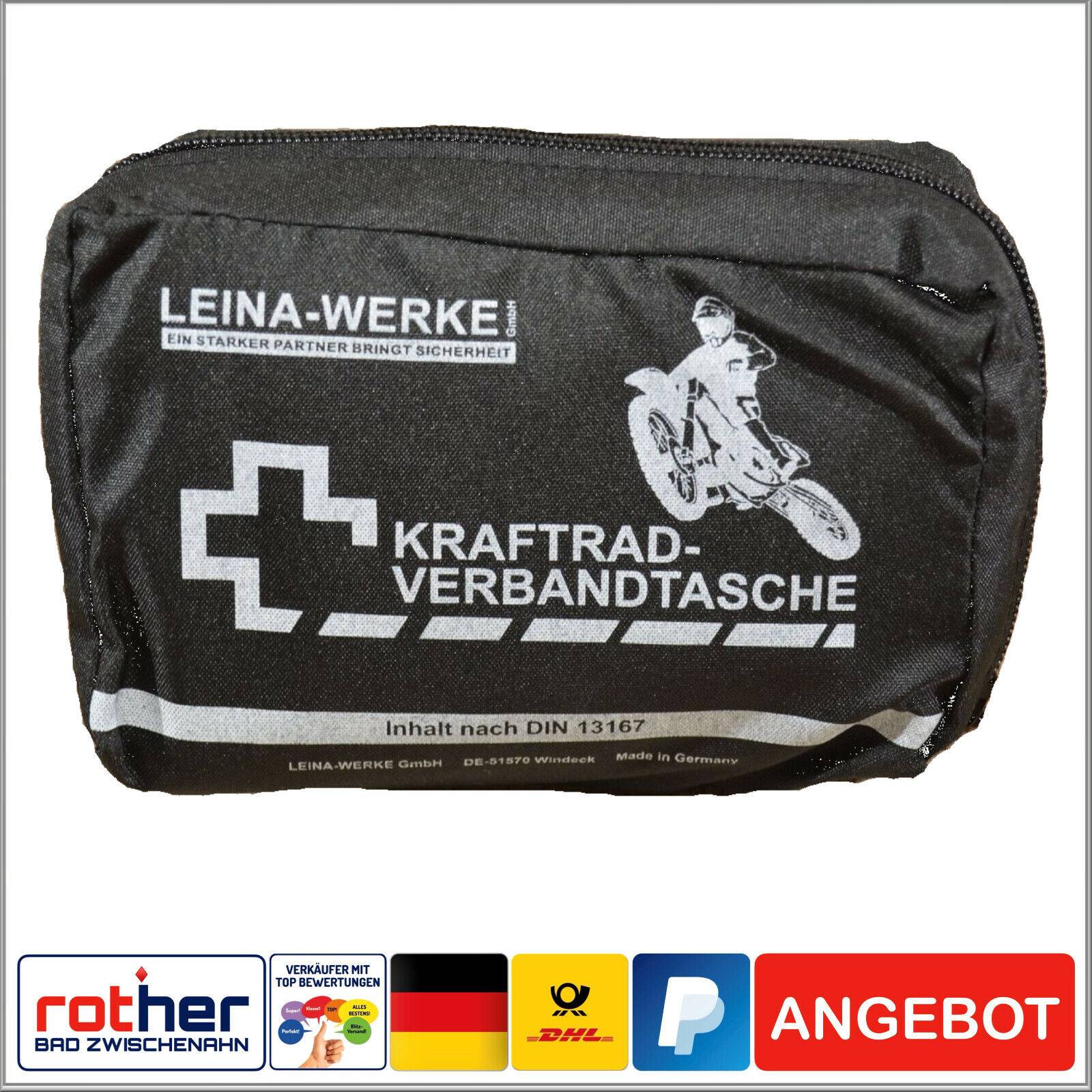 Erste Hilfe Set, Verbandtasche Kraftrad, Motorrad Verbandtasche, DIN 13167 25tlg
