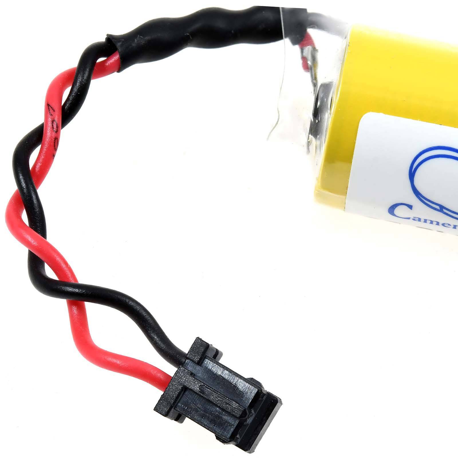 Powery SPS-Lithiumbatterie kompatibel mit Toshiba Typ 704004 - schwarzer Stecker, 3,6V, Lithium-Thionylchlorid