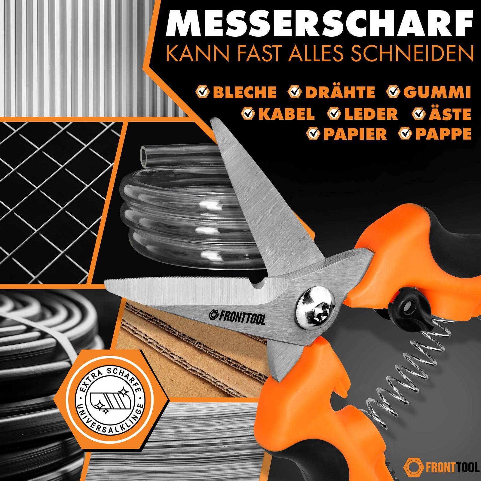 FRONTTOOL Universalscheren-Set 2 Stück