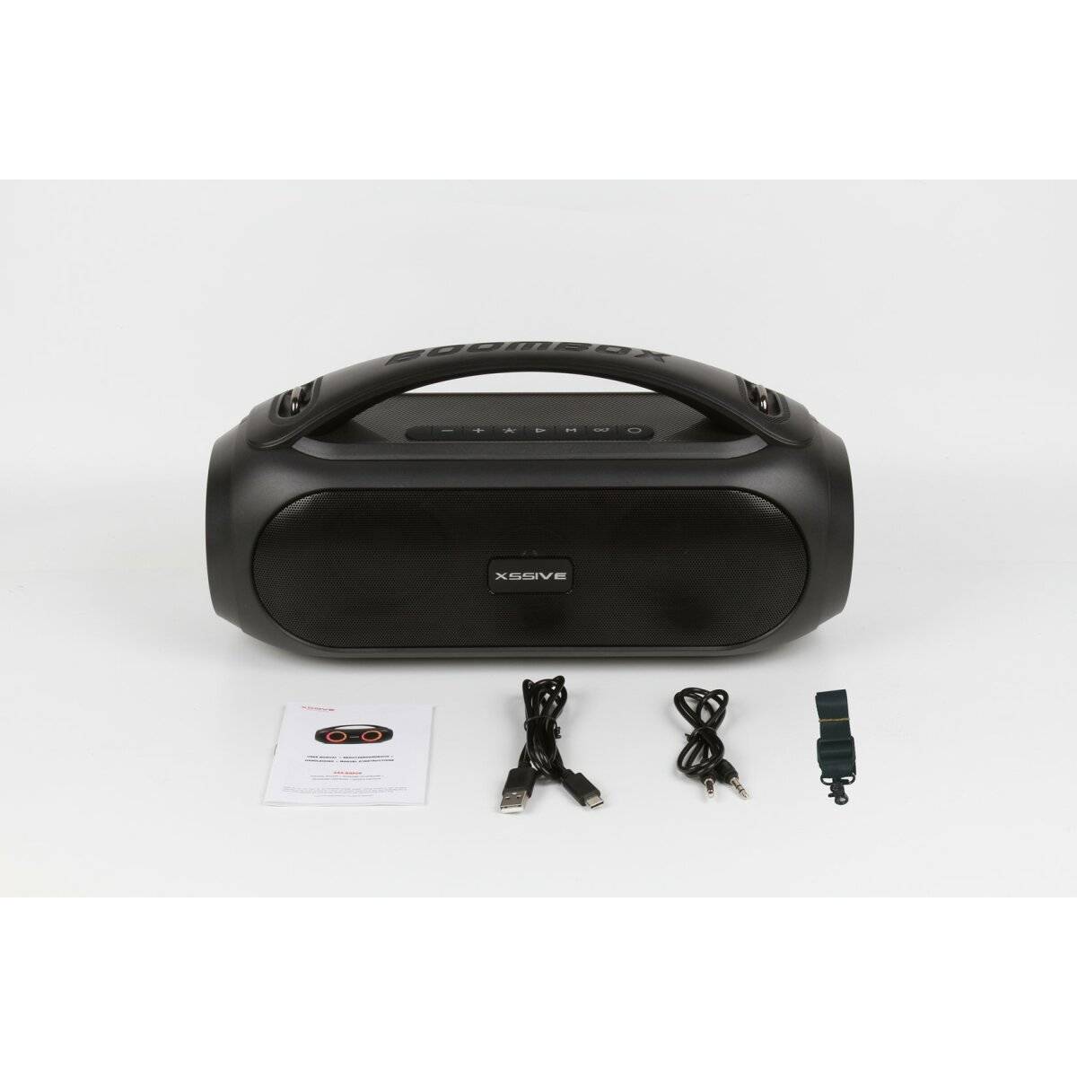 Bluetooth 5.1 Lautsprecher 20W, Micro SD USB AUX FM RGB-Licht, 3000mAh