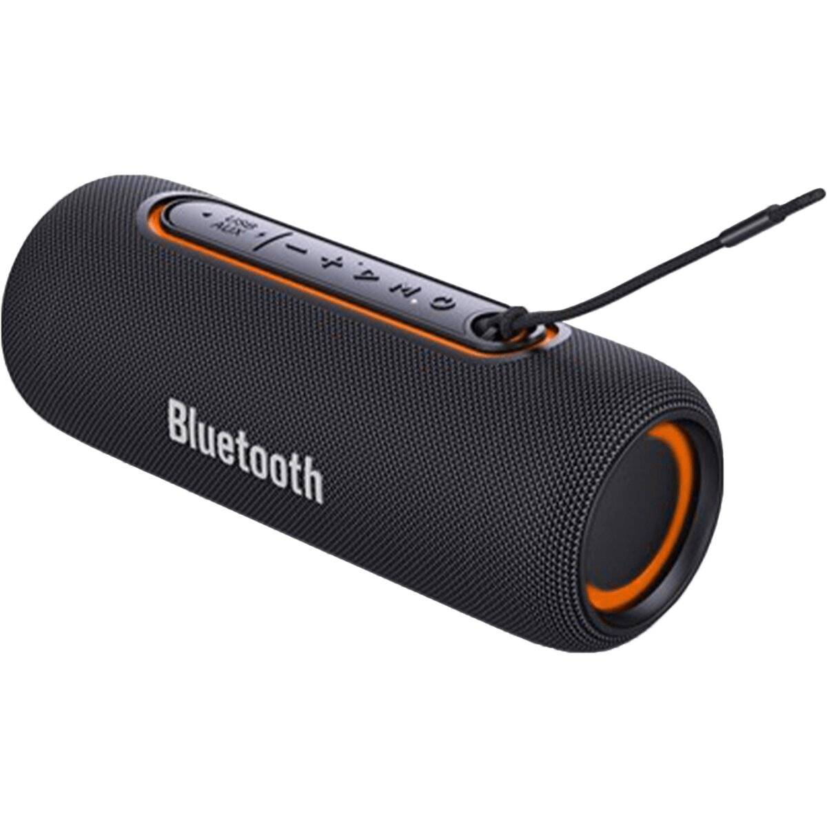 Bluetooth 5.0 Lautsprecher 10W, USB AUX FM RGB-Licht, 2000mAh Schwarz