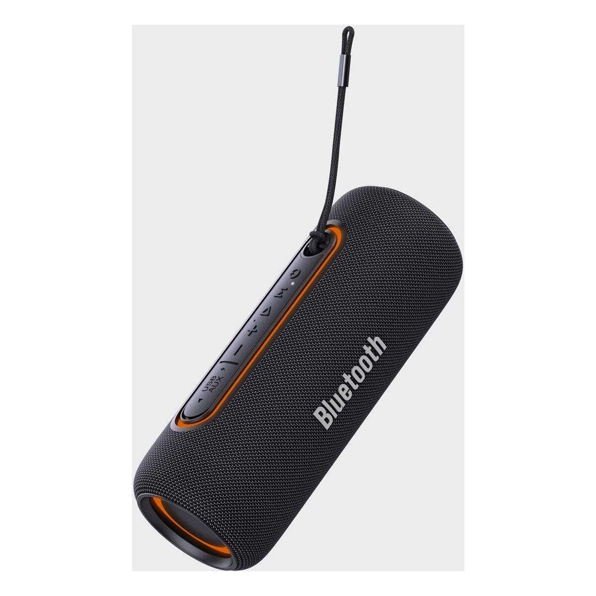 Bluetooth 5.0 Lautsprecher 10W, USB AUX FM RGB-Licht, 2000mAh Schwarz
