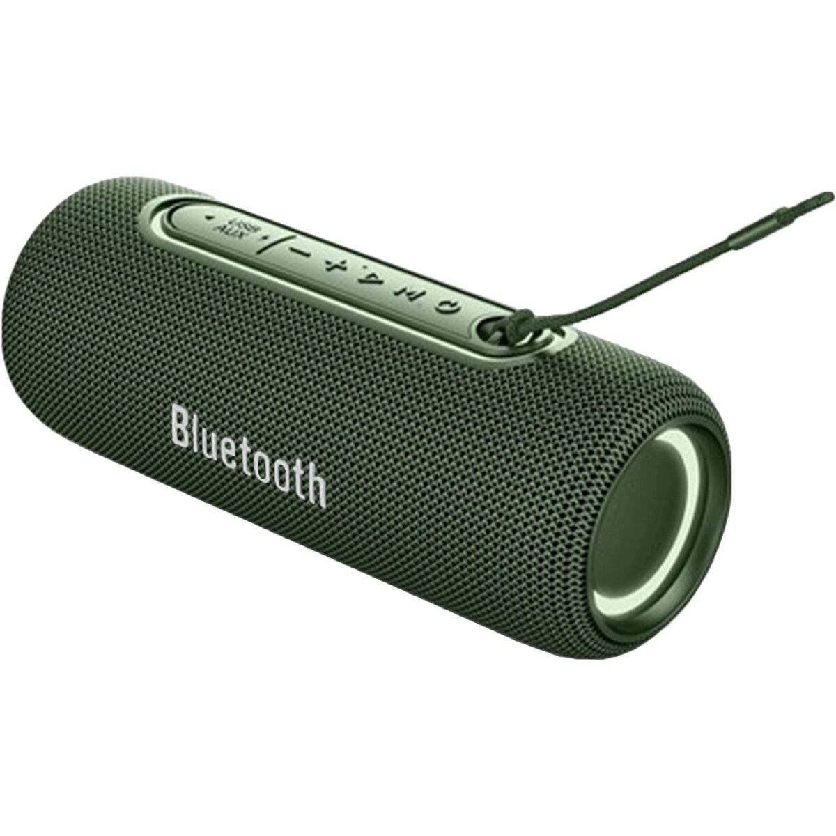 Bluetooth 5.0 Lautsprecher 10W, USB AUX FM RGB-Licht, 2000mAh Grün
