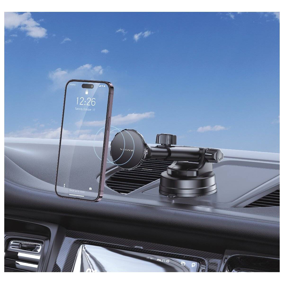 Magnetisch KFZ Handyhalter 360 Grad freie Drehung als Stand