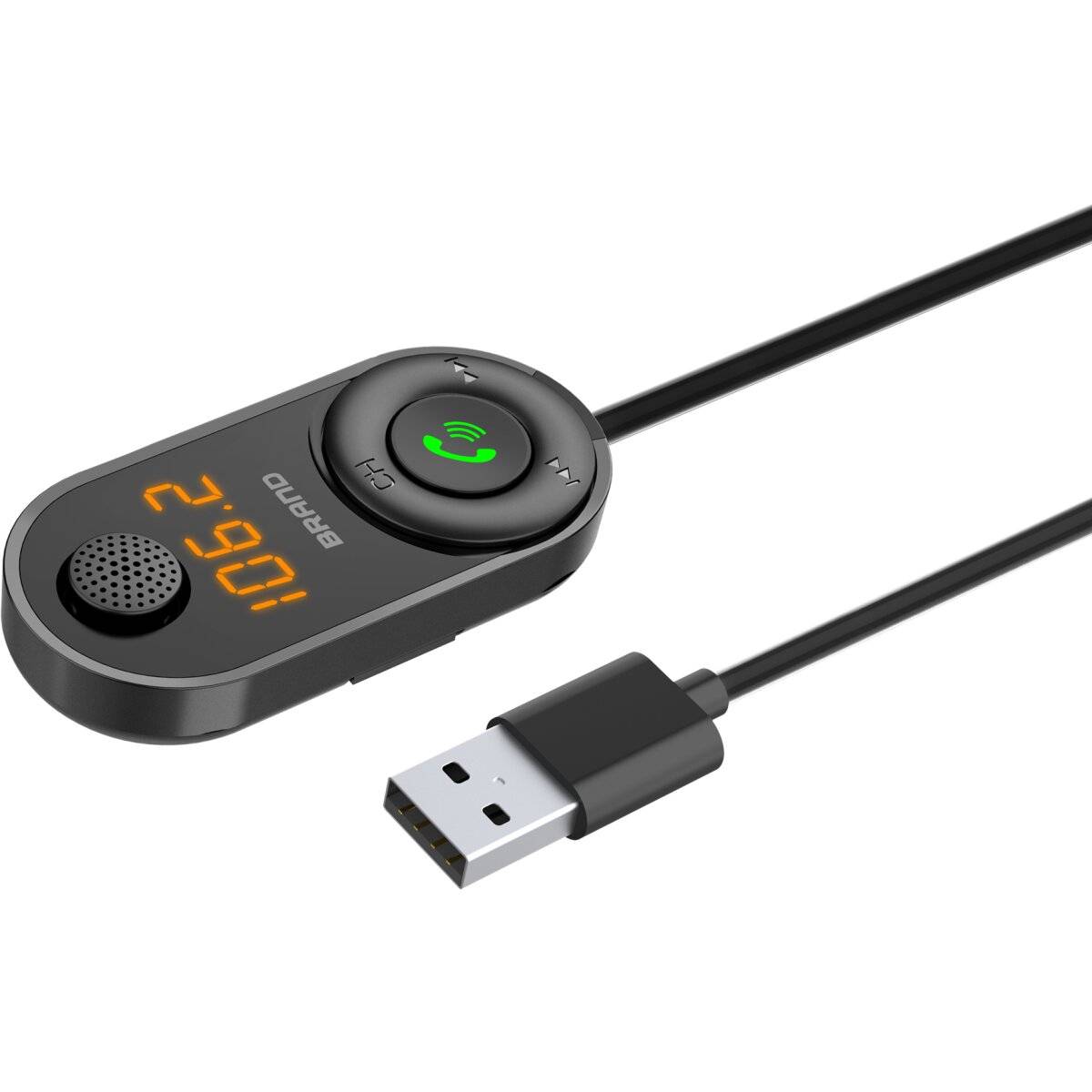 Kabelloser FM-Transmitter + Musikplayer, Mikrofone, LED Display