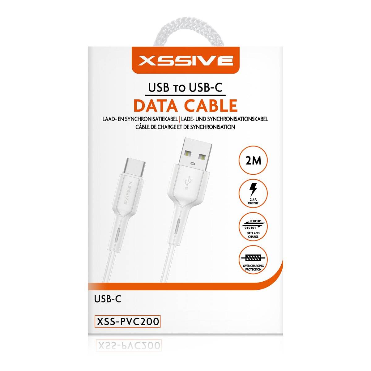 Lade- und Datenkabel Kompatibel mit USB-C Auto Disconnect 2m